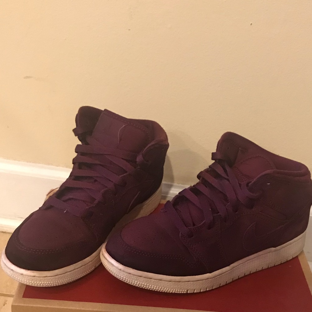 Purple Air Jordan 1s HighTops
